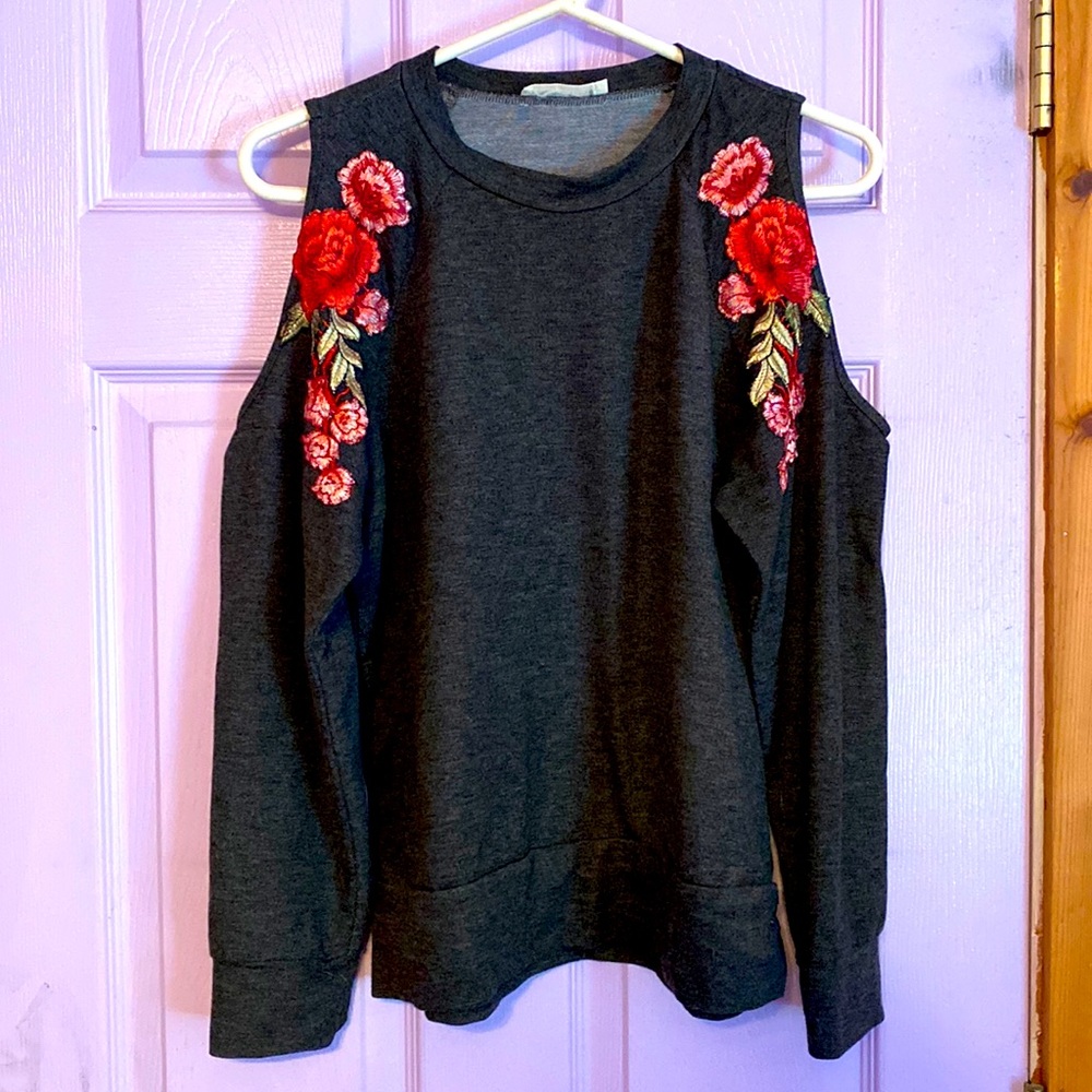 Indigo rose blouse